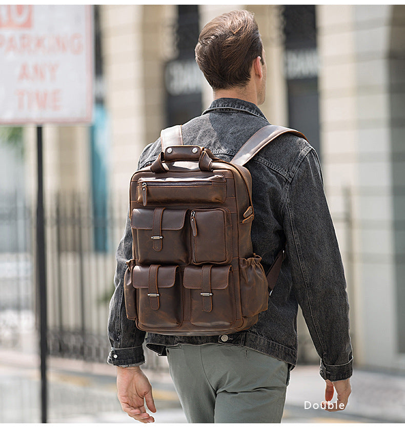 The Shelby Backpack | Handmade Genuine Leather Backpack - The Tool Store