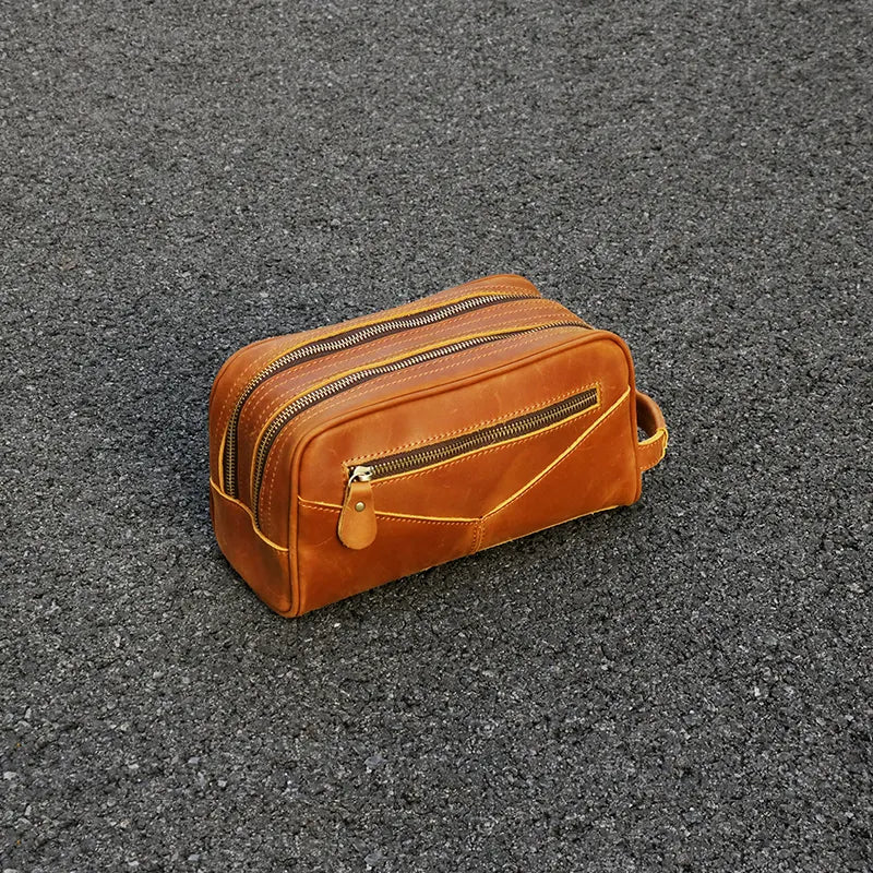 The Nomad Toiletry Bag | Genuine Leather Travel Toiletry Bag - The Tool Store