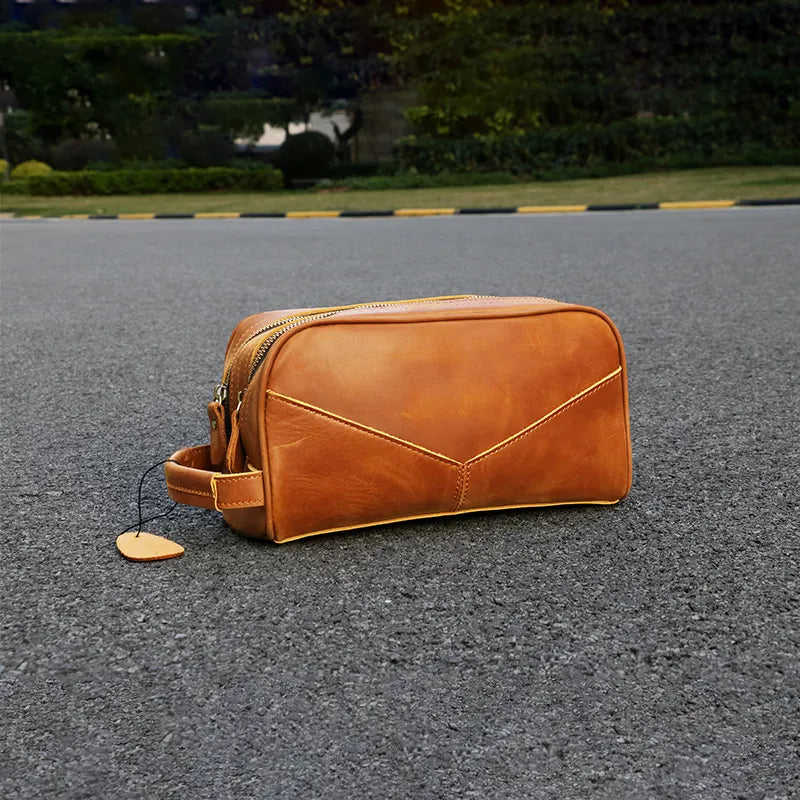 The Nomad Toiletry Bag | Genuine Leather Travel Toiletry Bag - The Tool Store