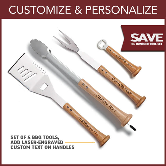 "Home Run" Grill Set with Customized Handles - The Tool Store