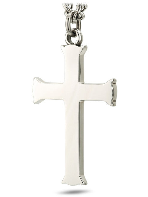 Men's Stainless Steel Flare Cross Necklace-Phil 4:1370 - The Tool Store