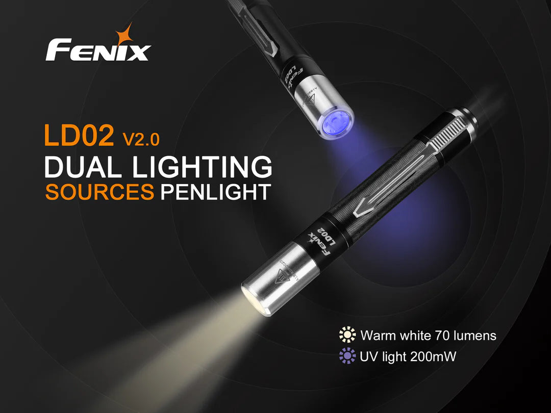 Fenix LD02 v2.0 EDC LED Pendant with UV Lighting