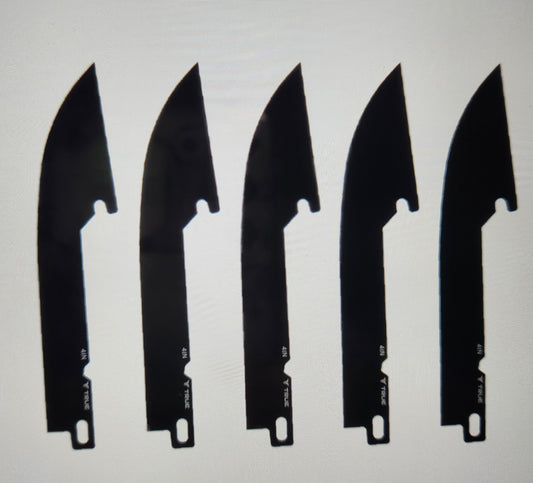 True 5-pack Drop Point Blades