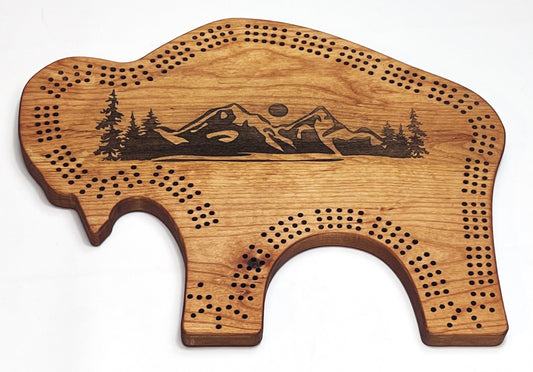 "Wilderness Majesty: The Bison Cribbage Board" - The Tool Store