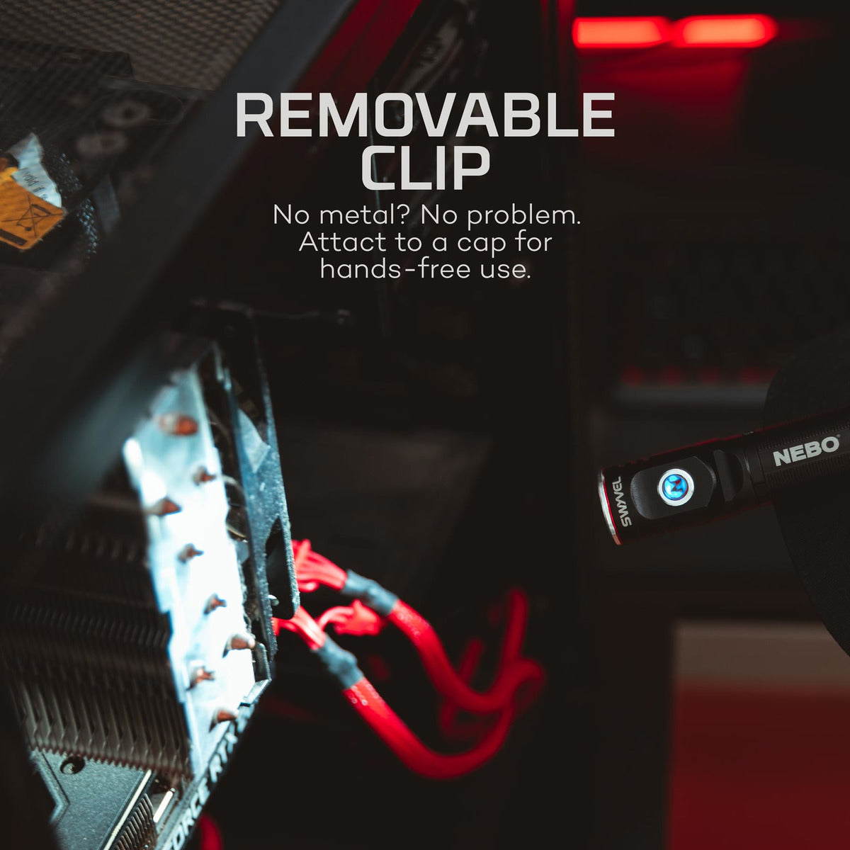 Nebo Swyvel Compact 1,000 Lumen Rechargeable EDC Flashlight with a 90º Rotating Swivel Head - The Tool Store