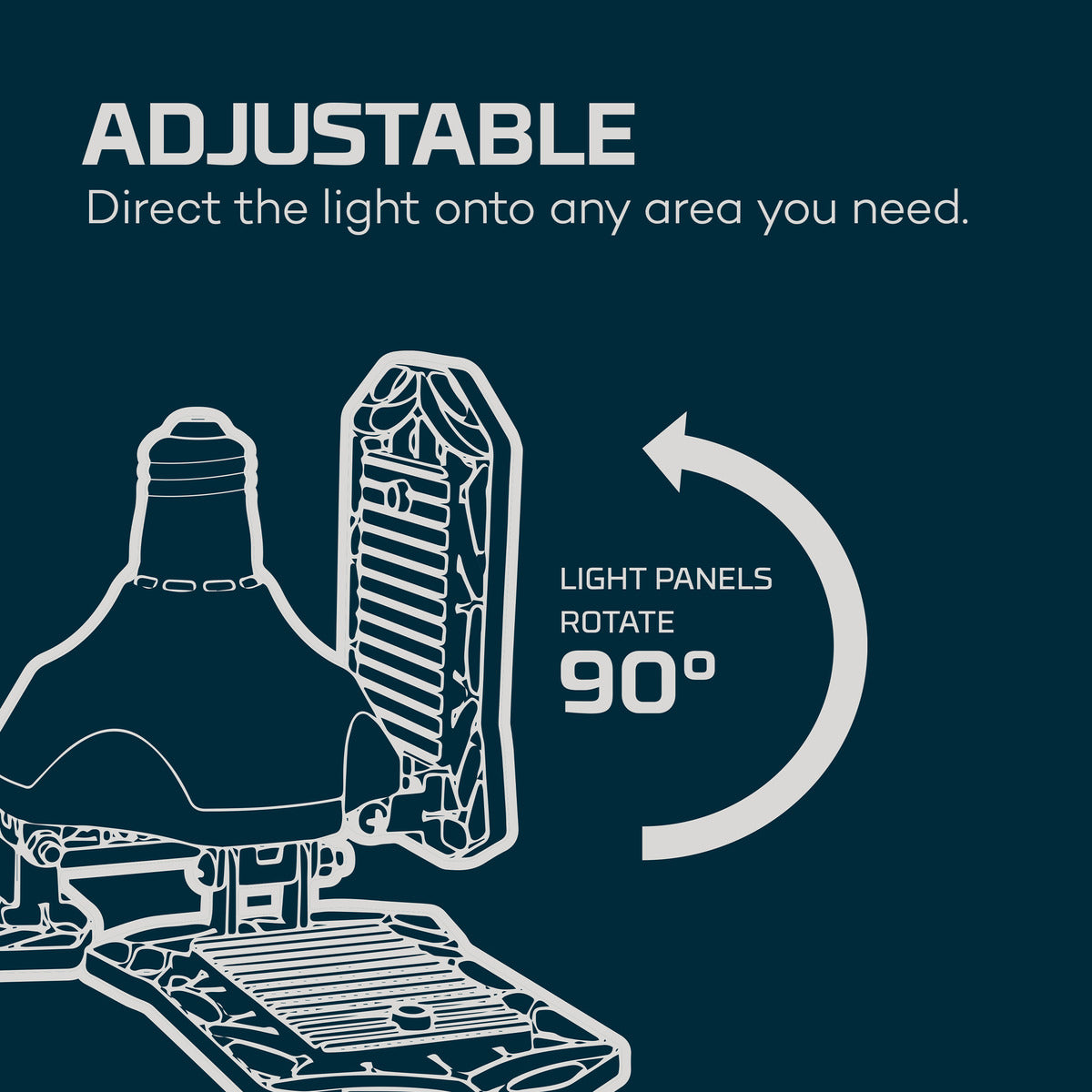 NEBO HIGH BRIGHT 9000 GARAGE LIGHT - The Tool Store