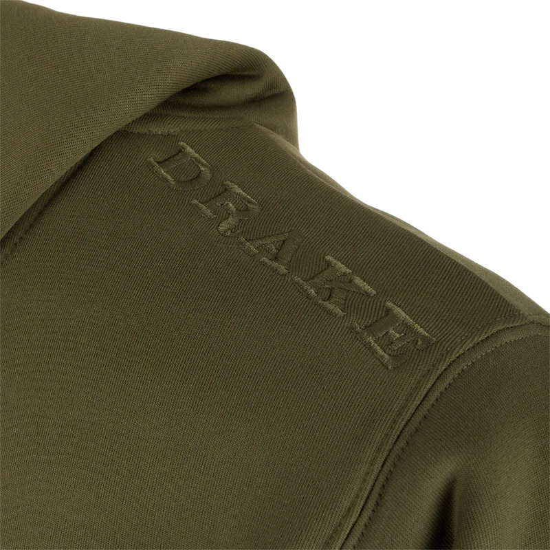 Drake Back Eddy Embossed Hoodie Kalamata Olive - The Tool Store