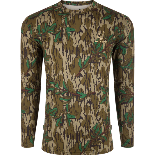 Ol’Tom Performance Crew Camo Print LS - The Tool Store