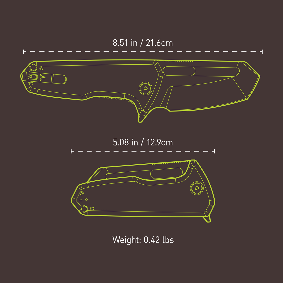 TRUE CEJA TANTO FLIPPER KNIFE - The Tool Store