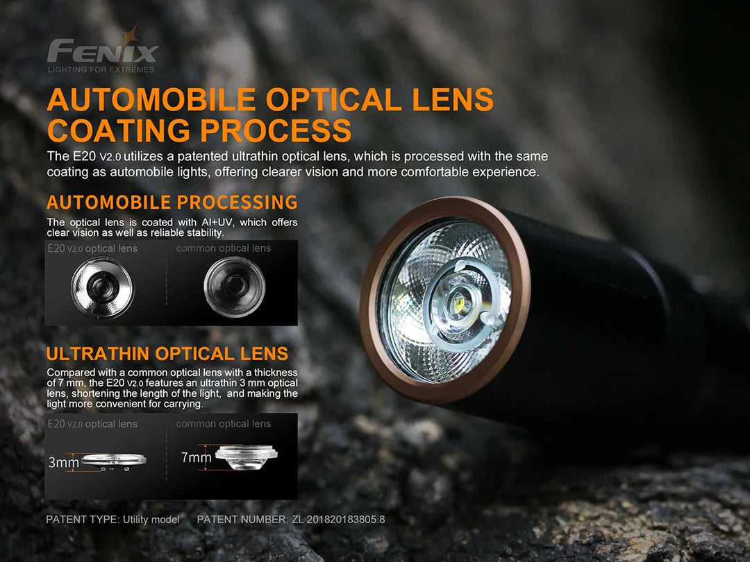 Fenix E20 V2.0 Flashlight - The Tool Store