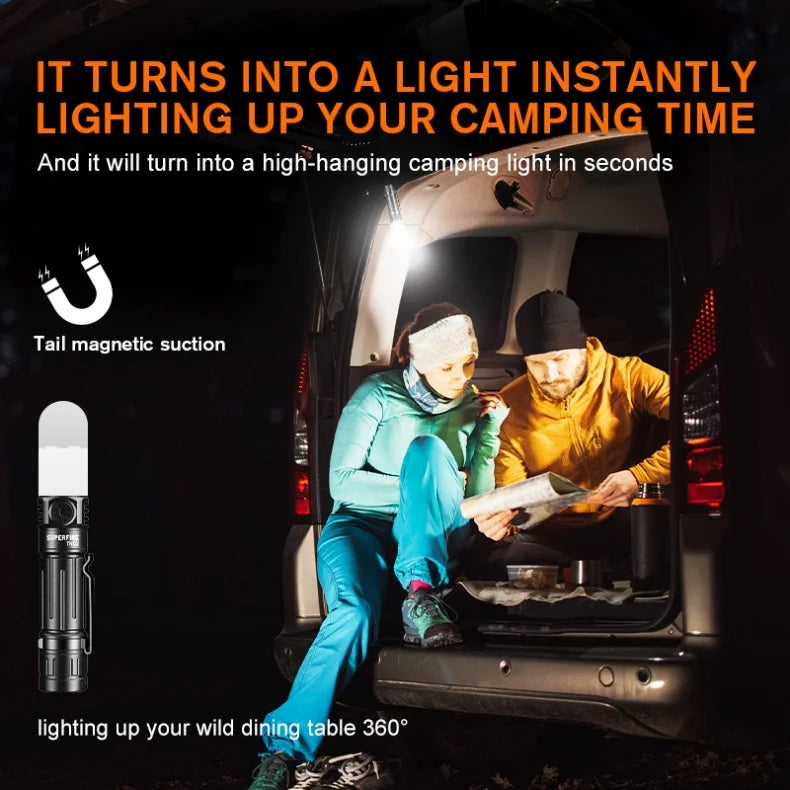 SUPERFIRE TN02 Magnetic EDC flashlight high-performance - The Tool Store