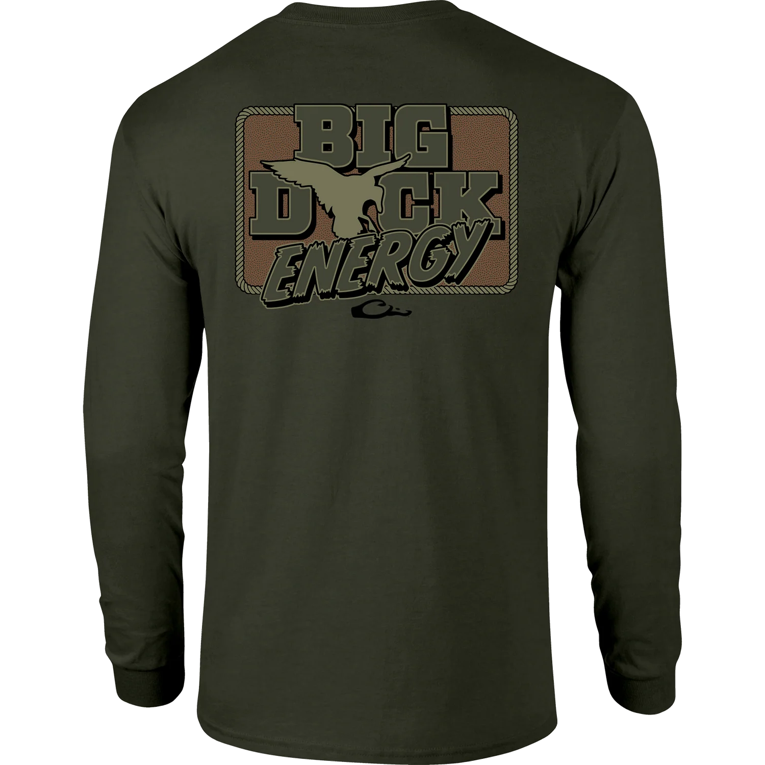 Drake Big Duck Energy Long Sleeve T-Shirt - DEEP DEPTH DARK HEATHER - The Tool Store