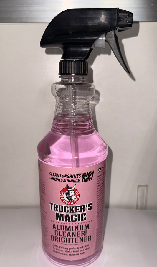 Mule Head Trucker’s Magic Polished Aluminum Acid Bottle Spray - 32oz