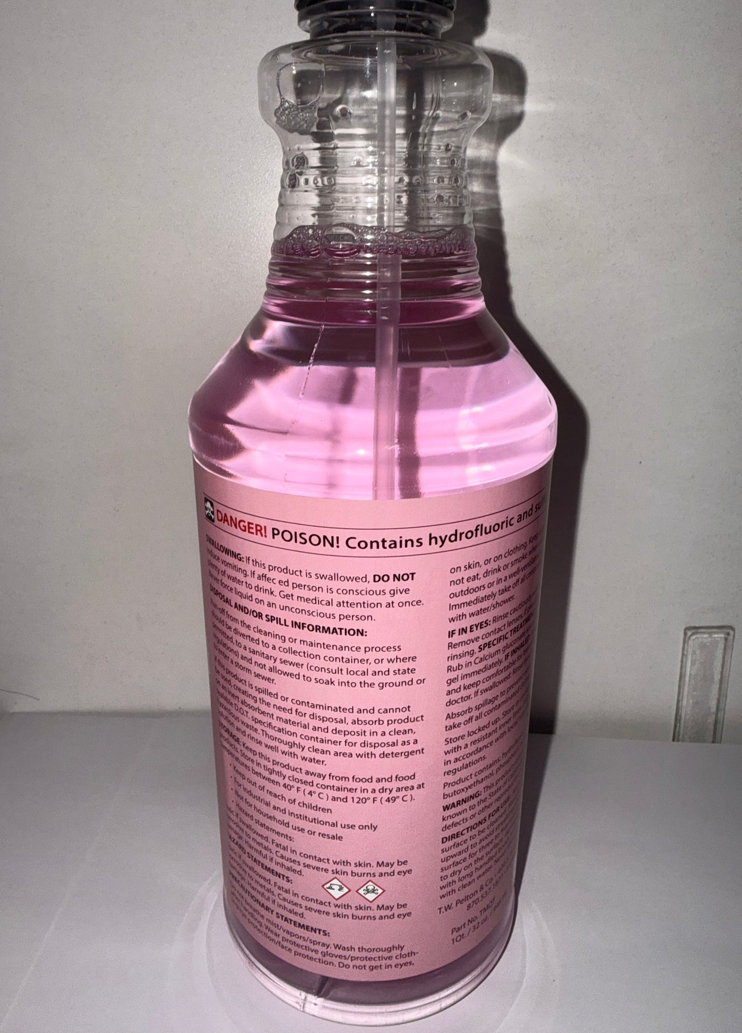 Mule Head Trucker’s Magic Polished Aluminum Acid Bottle Spray - 32oz