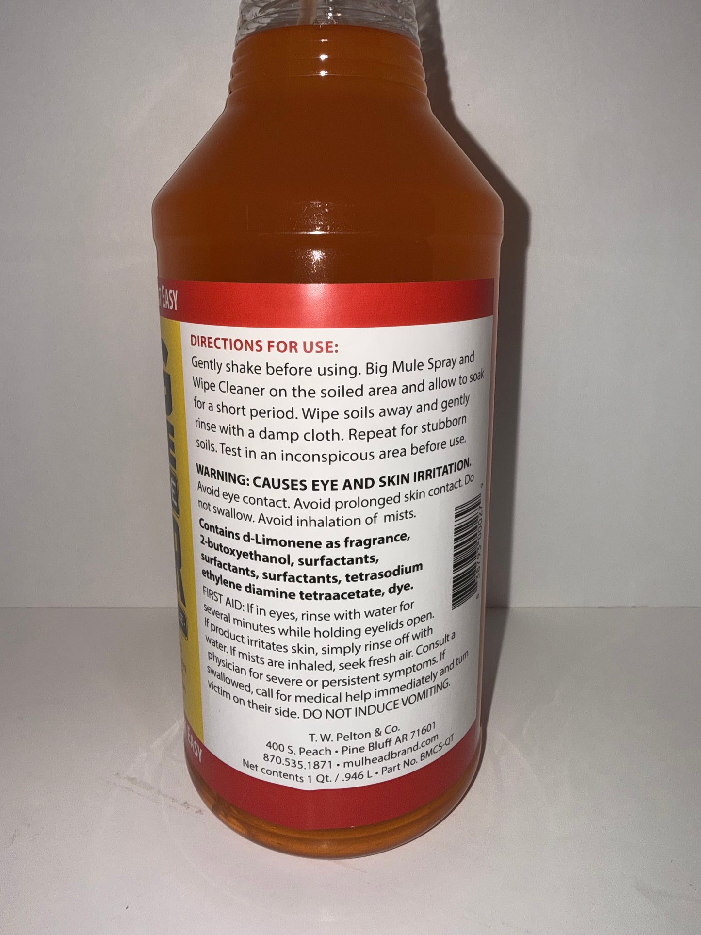 Mule Head Big Mule Spray and Wipe  Bottle Spray - 1qt