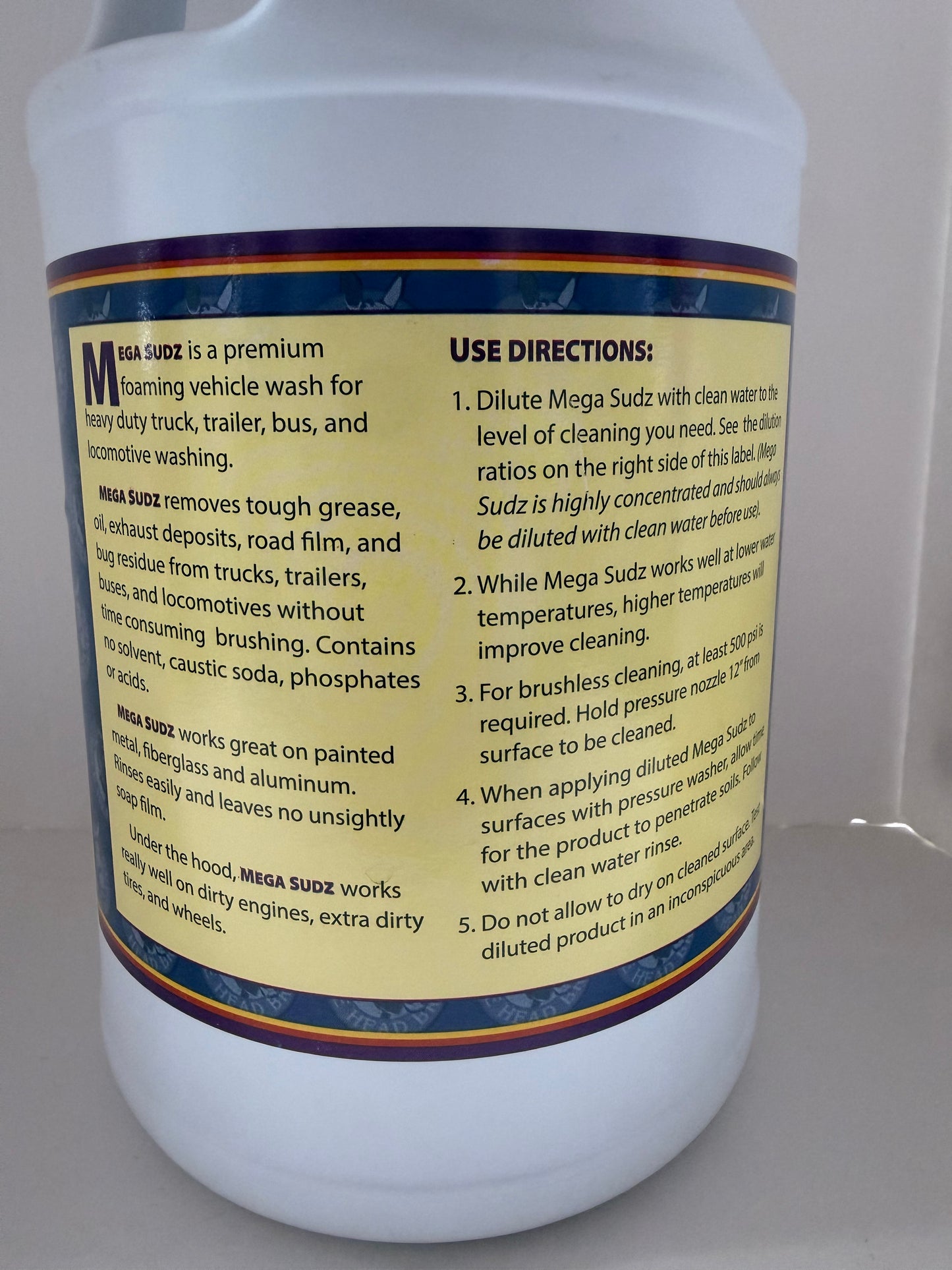 Mule Head MegaSudz Foaming Vehicle Wash - 1 Gallon