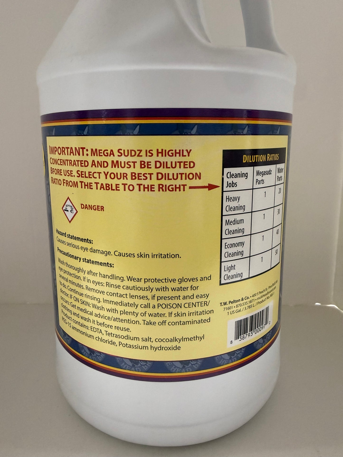 Mule Head MegaSudz Foaming Vehicle Wash - 1 Gallon