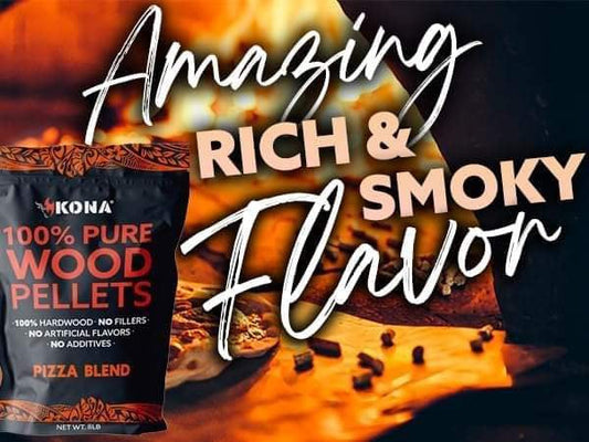 Kona Pizza Blend Wood Smoker Pellets- Ideal for Pizza Ovens, Smokers, and Smoker Tubes - The Tool Store