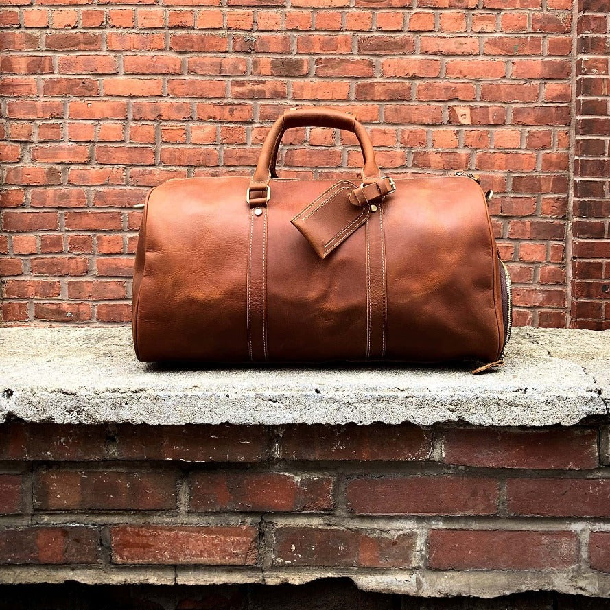 The Dagny Weekender | Large Leather Duffle Bag - The Tool Store