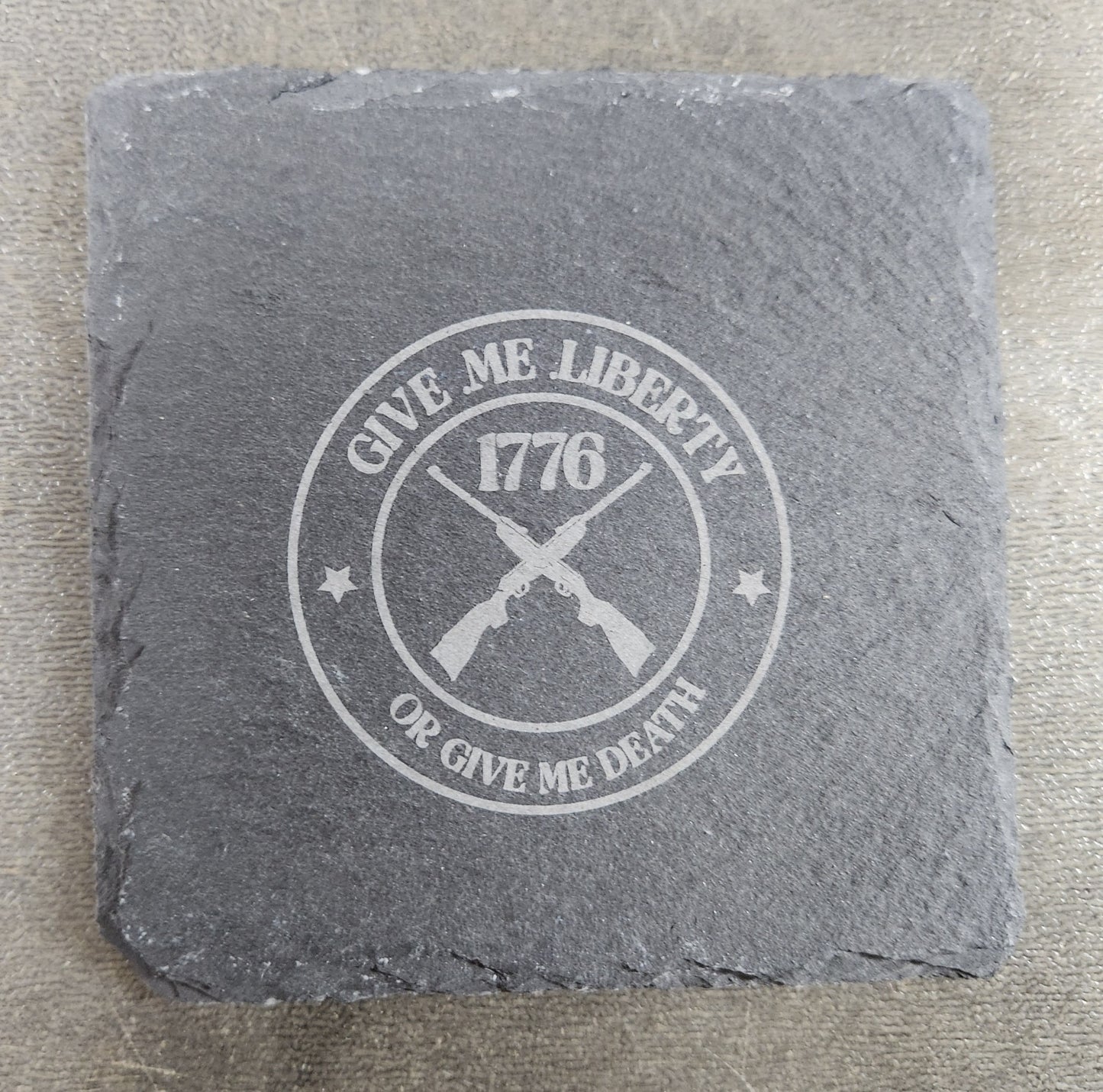 2nd Amendment Slate/Rock Coasters Mix Set 2