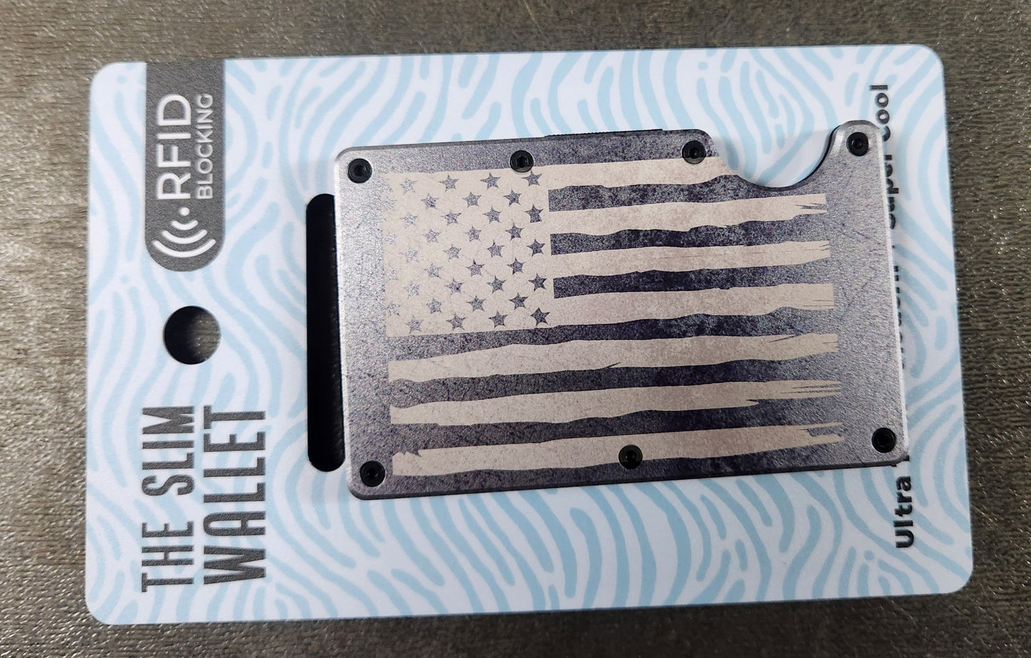 Old Glory 2ND Amendment RFID Minimalist Slim Wallets