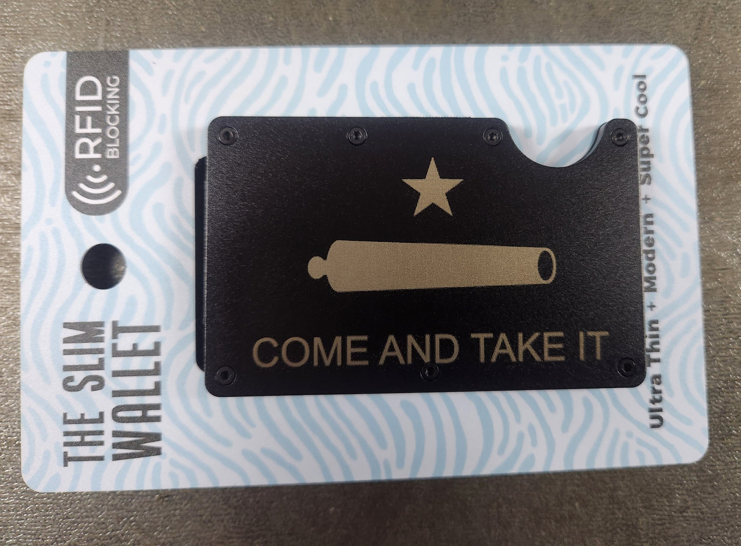 Come And Take It/Molon Labe 2ND Amendment RFID Minimalist Slim Wallets