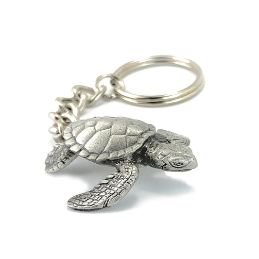 Turtle Keychain for Men and Women- Sea Turtle Key Fob, Gift for Turtle Lovers, Cute Turtle Keyring, Sea Life Key Chain, Scuba Gifts - The Tool Store