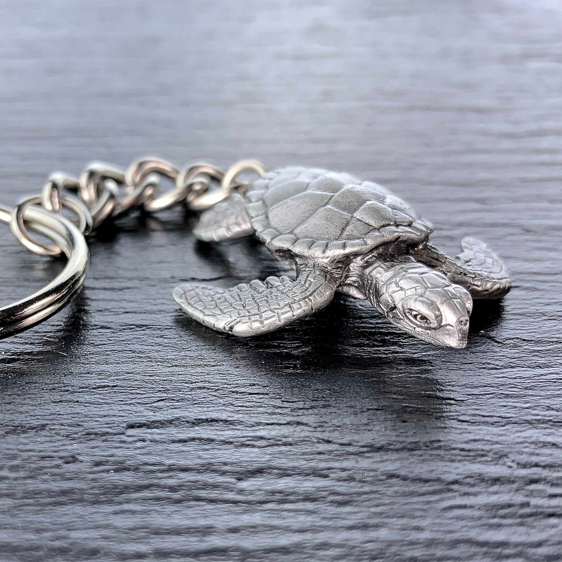 Turtle Keychain for Men and Women- Sea Turtle Key Fob, Gift for Turtle Lovers, Cute Turtle Keyring, Sea Life Key Chain, Scuba Gifts - The Tool Store