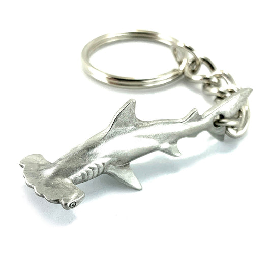 Hammerhead Shark Keychain for Men and Women- Hammerhead Shark Charm, Gifts for Shark Lovers,  Realistic Shark Key Fob, Sea Life Keychain, Scuba Gifts - The Tool Store