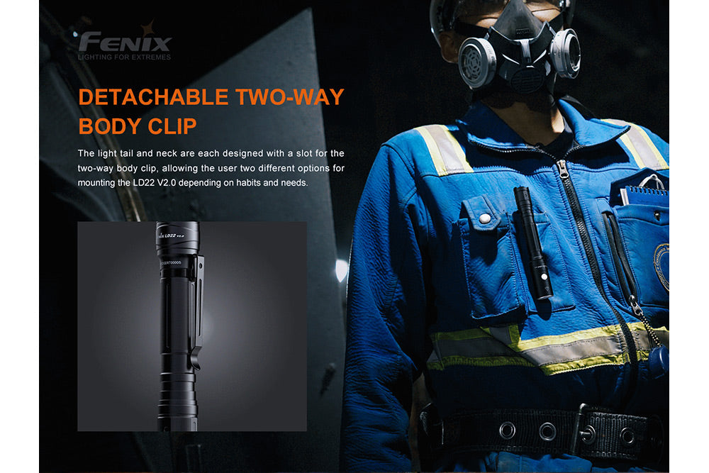 Fenix LD22 V2 Compact LED Flashlight - 800 Lumens - The Tool Store