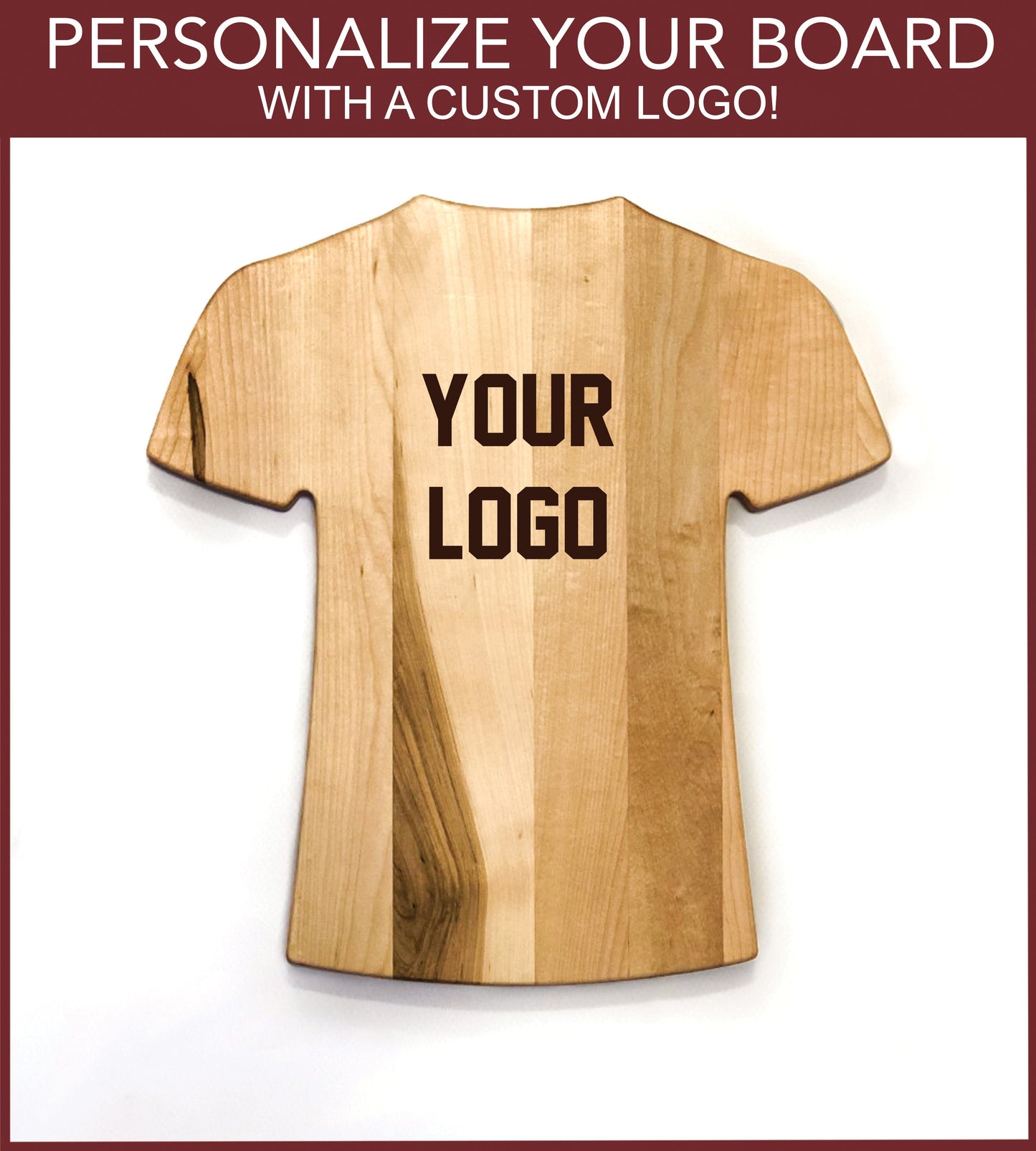 Personalized Jersey Style Cutting Board | Add Your Name & Number | Add a Special Message | Add a Custom Logo - The Tool Store