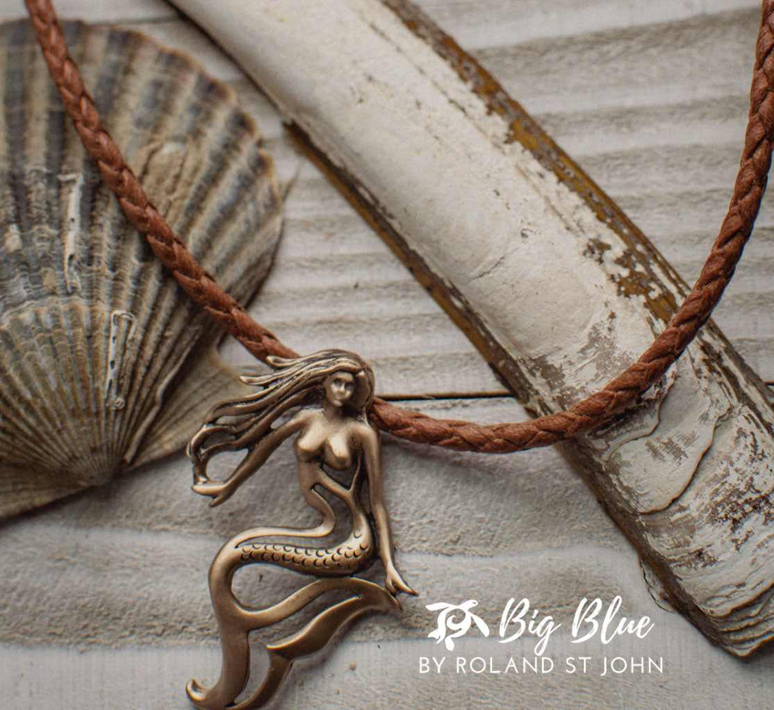 Mermaid Jewelry for Women Solid Bronze- Mermaid Necklaces for Women, Mermaid Gifts for Adults,Bronze Mermaid Necklace, Little Mermaid Gift Ideas - The Tool Store