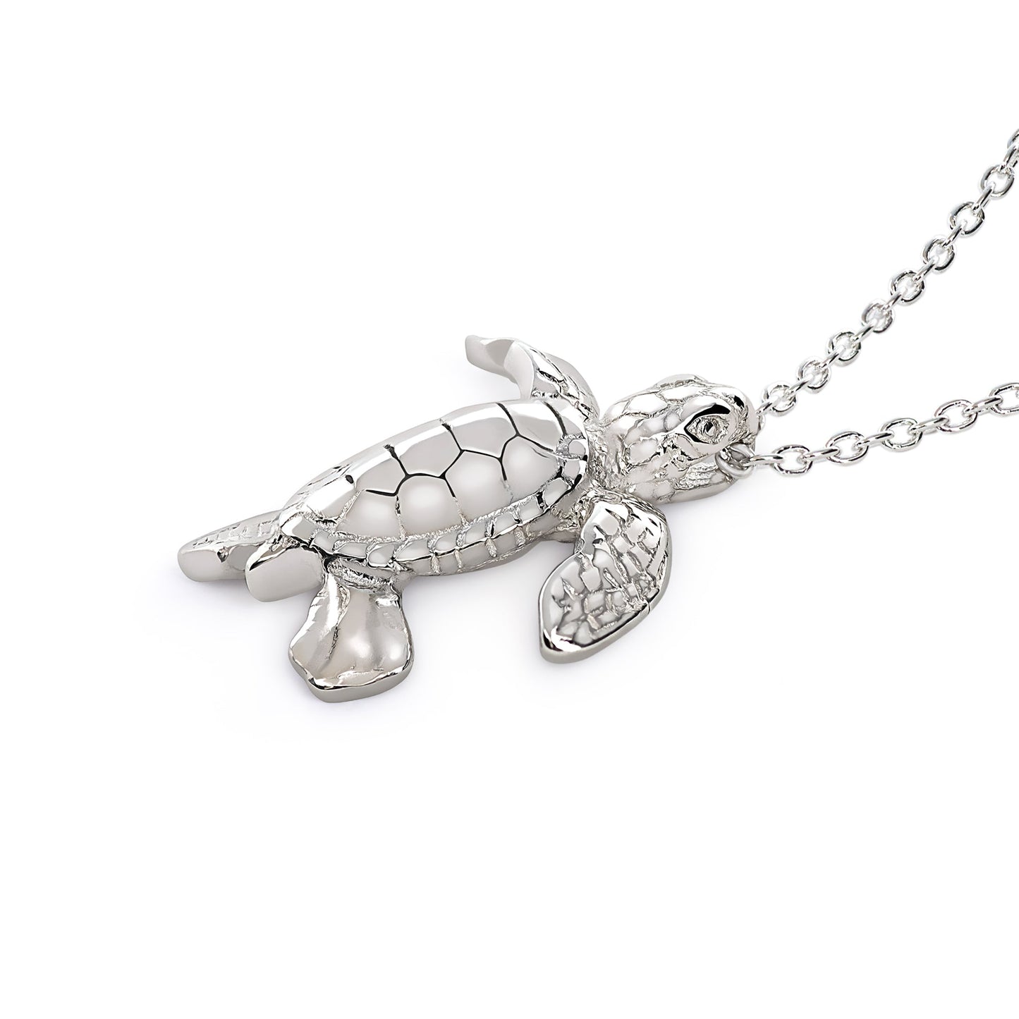 Turtle Necklace Sterling Silver- Miniature Turtle Pendant, Sea Turtle Gifts, Sterling Silver Turtle Charm Necklace, Gifts for Turtle Lovers - The Tool Store