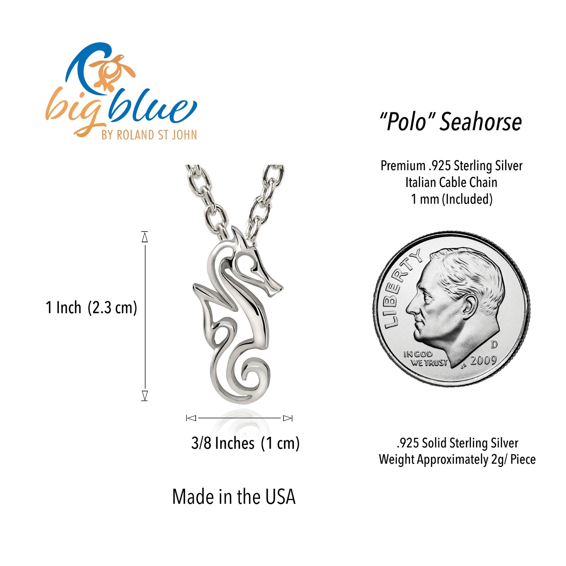 Seahorse Necklaces for Women Sterling Silver- Seahorse Jewelry for Women, Seahorse Gifts for Women, Seahorse Charm, Miniature Seahorse Necklace - The Tool Store