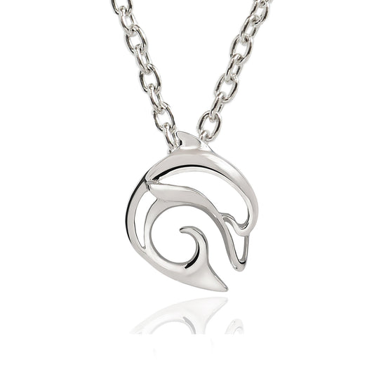 Dolphin Necklace Sterling Silver for Women- Dolphin Gifts for Women, Dolphin Jewelry, Miniature Dolphin Charms, Gifts for Dolphin Lovers - The Tool Store