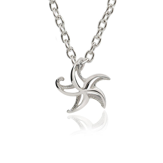 Starfish Necklace Sterling Silver for Women- Small Seastar Necklaces, Small Starfish Charms, Seastar Jewelry Sterling Silver, Beach Necklaces - The Tool Store