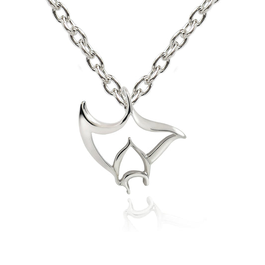 Manta Ray Necklaces for Women Sterling Silver- Stingray Necklaces for Girls, Sterling Silver Stingray Necklace, Manta Ray Charms - The Tool Store