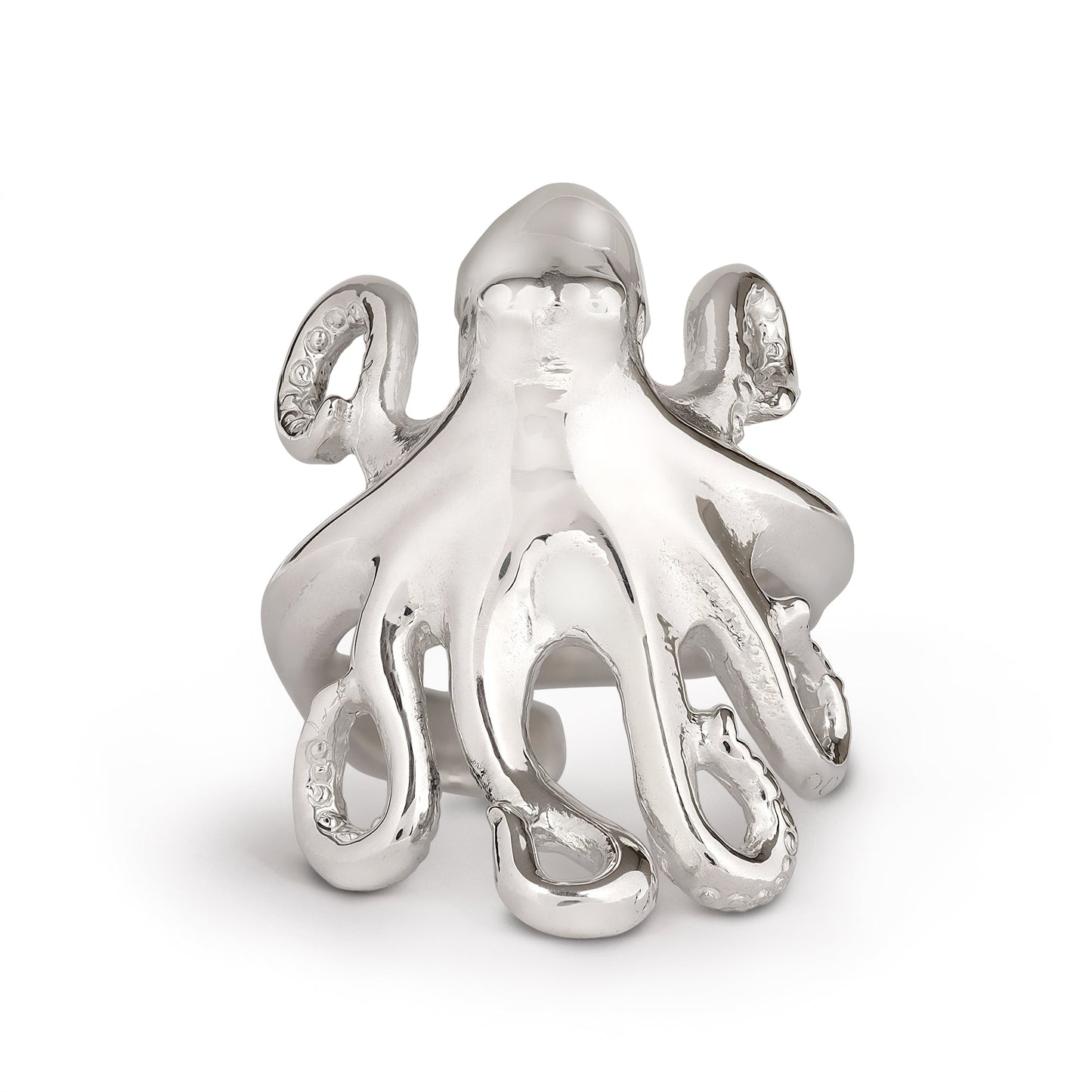 Octopus Ring Sterling Silver Adjustable Octopus Ring Sea Life Ring Scuba Diving Jewelry Gifts For Octopus Lovers - The Tool Store