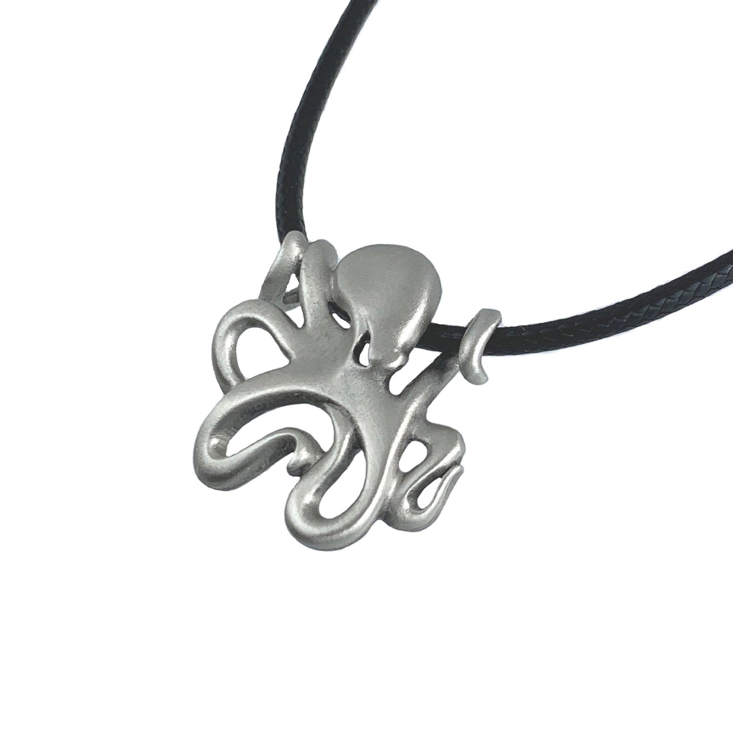 Octopus Necklace Pewter Pendant- Octopus Gift for Women and Men, Octopus Necklaces, Gift for Octopus Lover, Sea Life Jewelry for Divers, Octopus Charm - The Tool Store