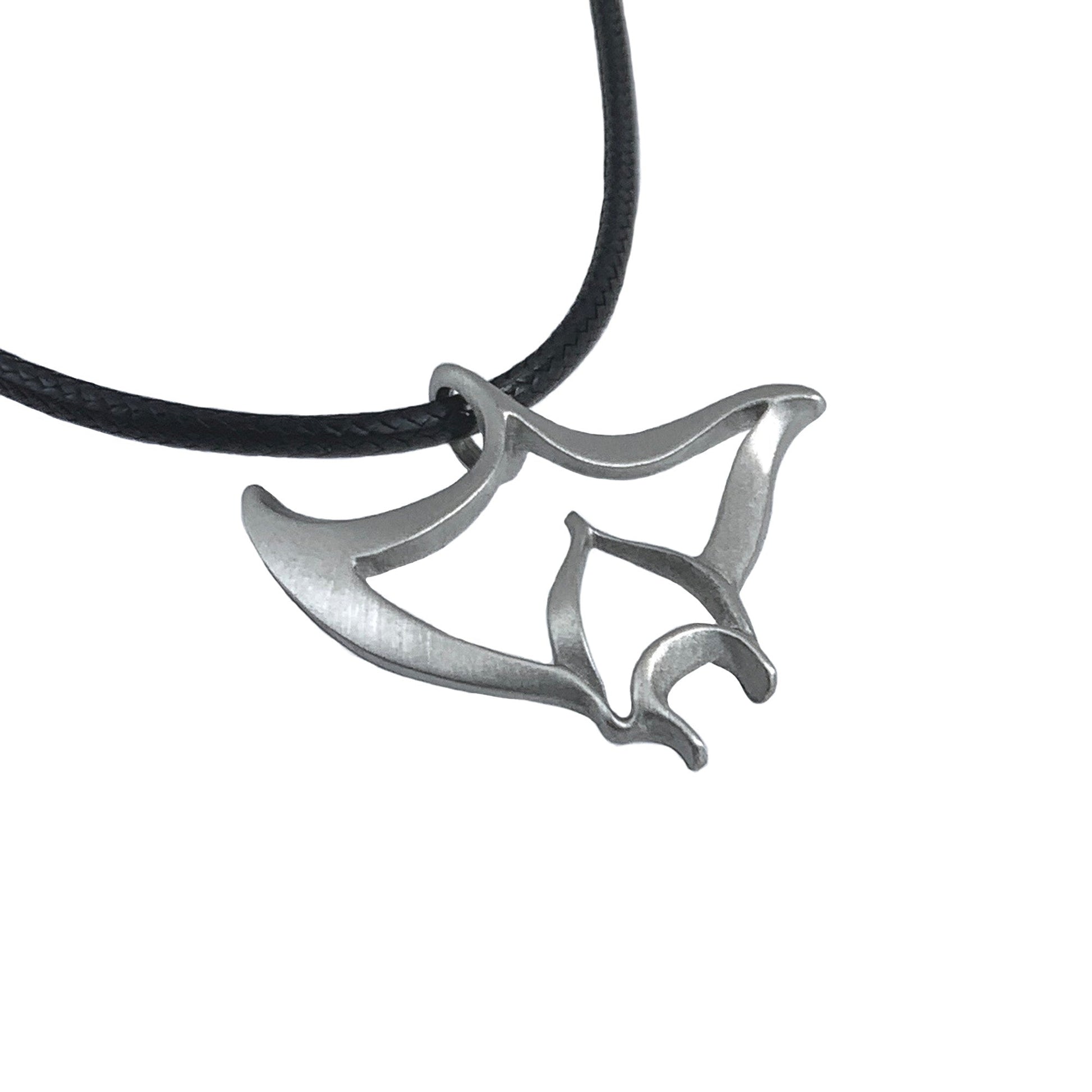 Manta Ray Necklace Pewter Pendant- Manta Ray Gift for Women and Men, Stingray Necklace, Gifts for Divers, Sea Life Jewelry for Divers, Stingray Charm - The Tool Store