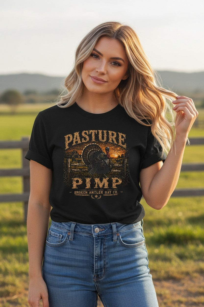 Broken Antler Hat Co.- Pasture Pimp Shirt Front - The Tool Store