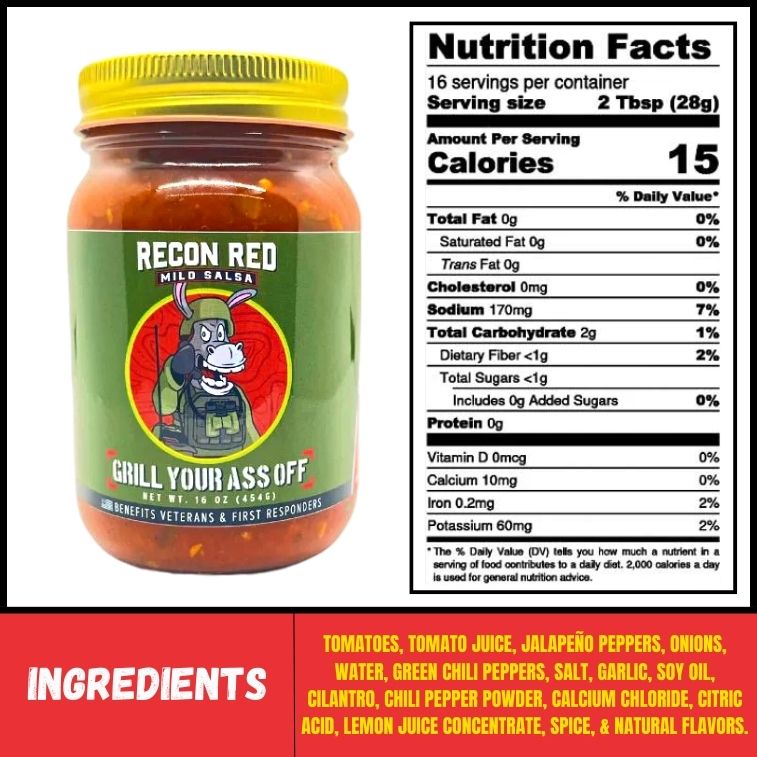 Recon Red Mild Salsa - The Tool Store