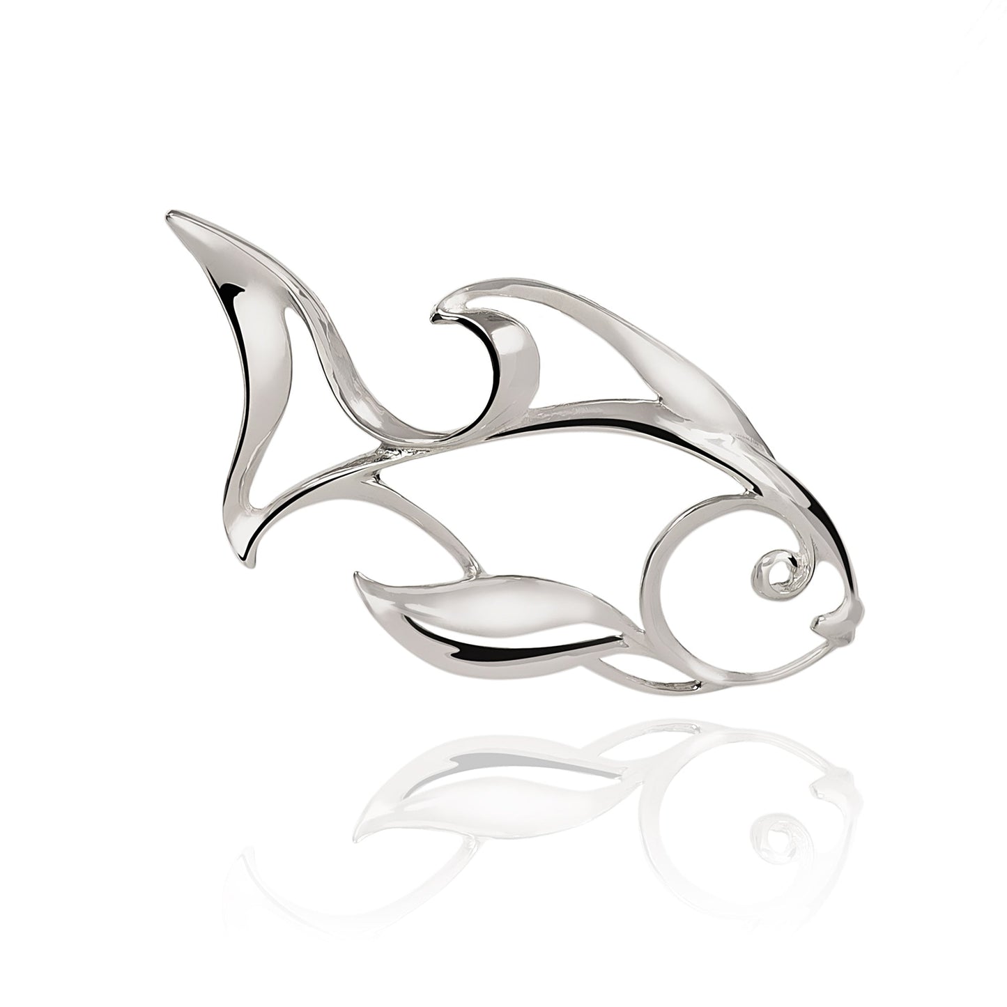 Angelfish Necklace Sterling Silver- Angelfish Pendant, Angelfish Charm, Sea Life Sterling Silver Angelfish Pendant, Fine Jewelry - The Tool Store