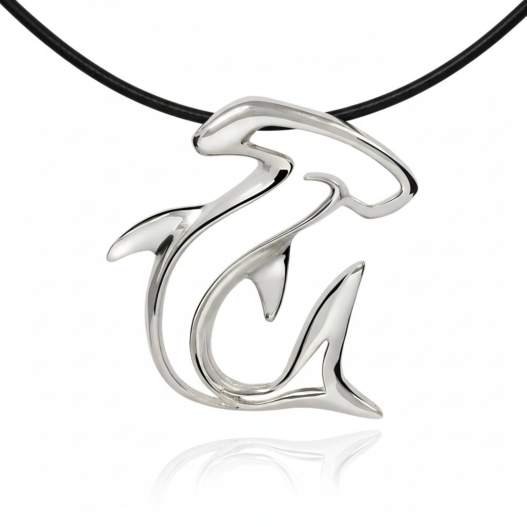 Hammerhead Shark Pendant Necklace – Seaplicity Collection – Sterling Silver - The Tool Store