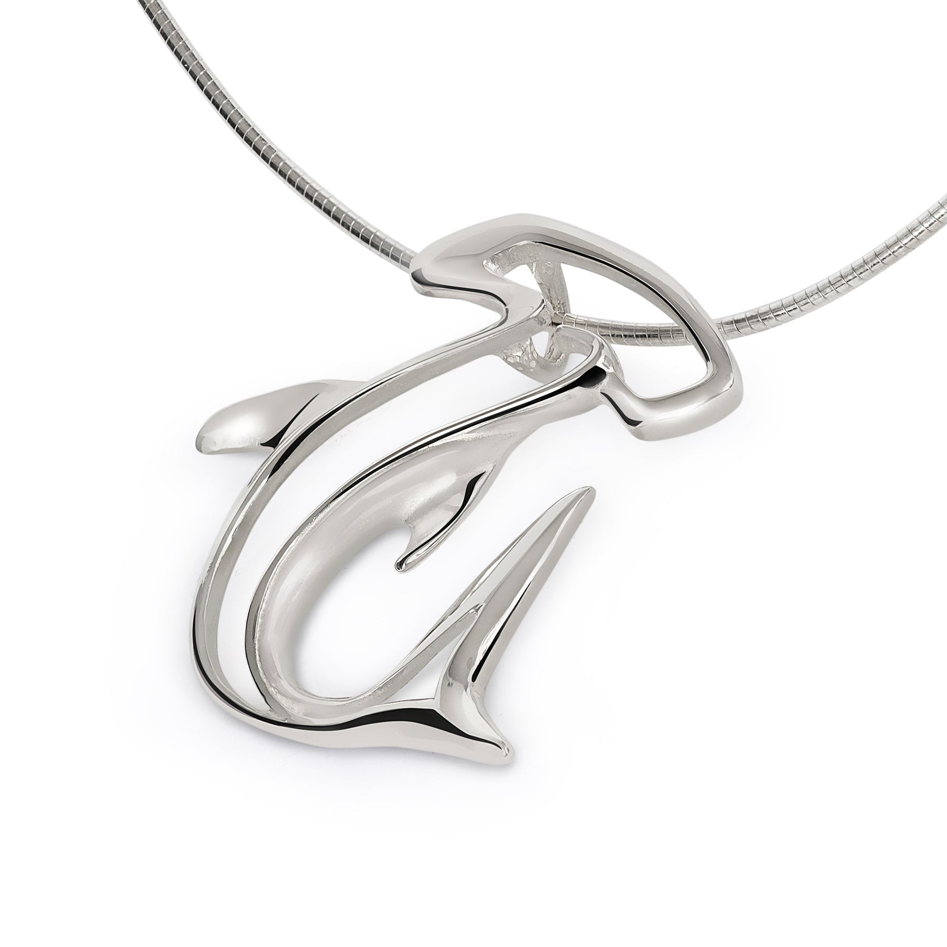 Shark Necklace for Men and Women-Sterling Silver Hammerhead Shark Pendant for Women, Shark Charm 925, Shark Jewelry for Women, Gifts for Shark Lovers - The Tool Store