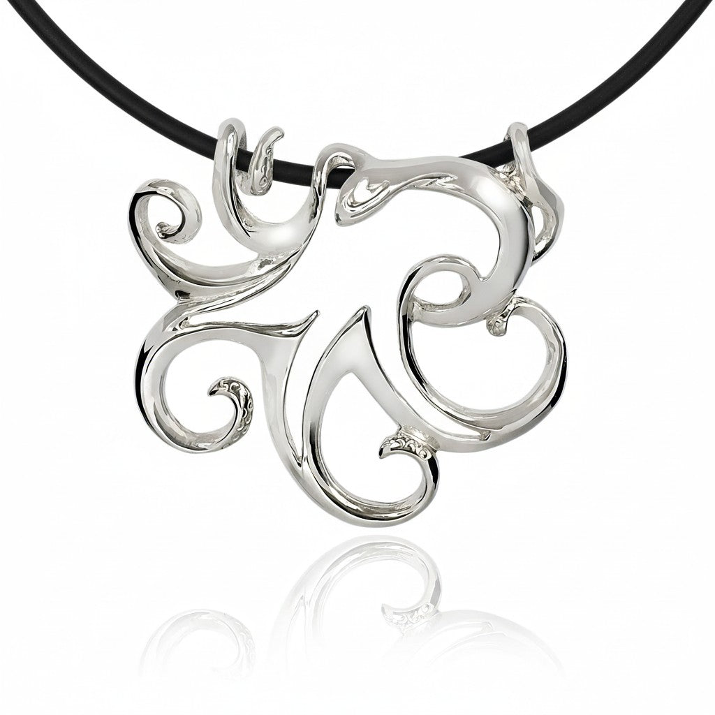 Octopus Pendant – Seaplicity Collection – Sterling Silver - The Tool Store