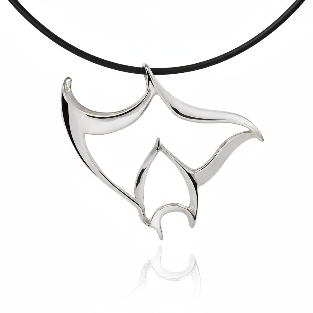 Manta Ray Necklace – Seaplicity Collection – Sterling Silver - The Tool Store