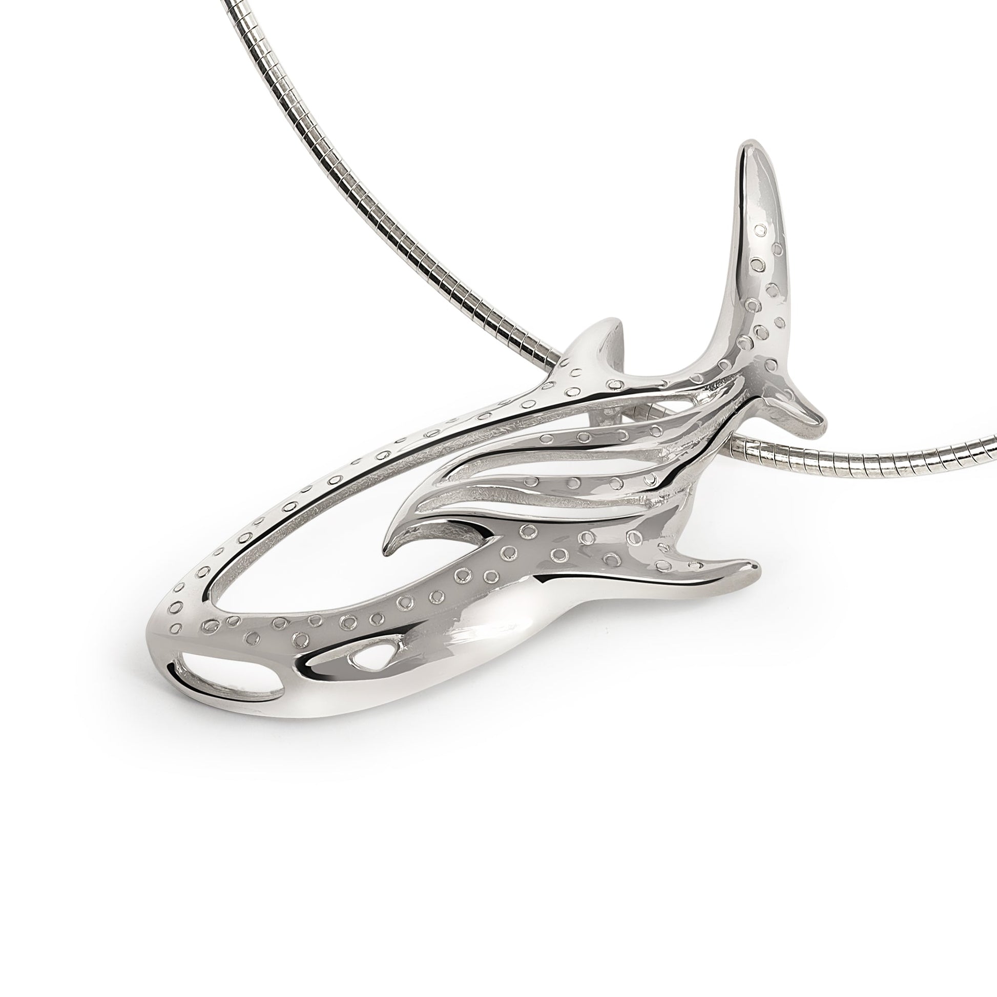 Whale Shark Necklace Charm for Women- Whale Shark Sterling Silver Jewelry, Shark Gifts for Shark Lovers, Scuba Diving Gifts, Scuba Diving Jewelry - The Tool Store