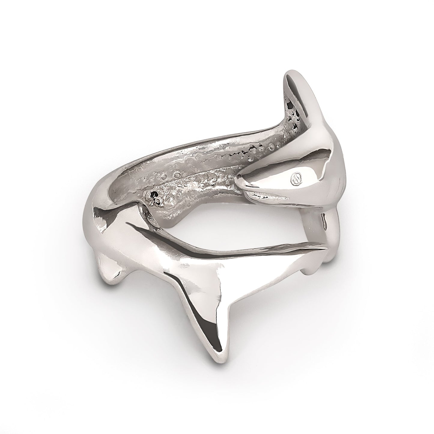 Shark Ring Sterling Silver Adjustable Shark Ring Sea Life Ring Scuba Diving Jewelry Gifts For Shark Lovers - The Tool Store