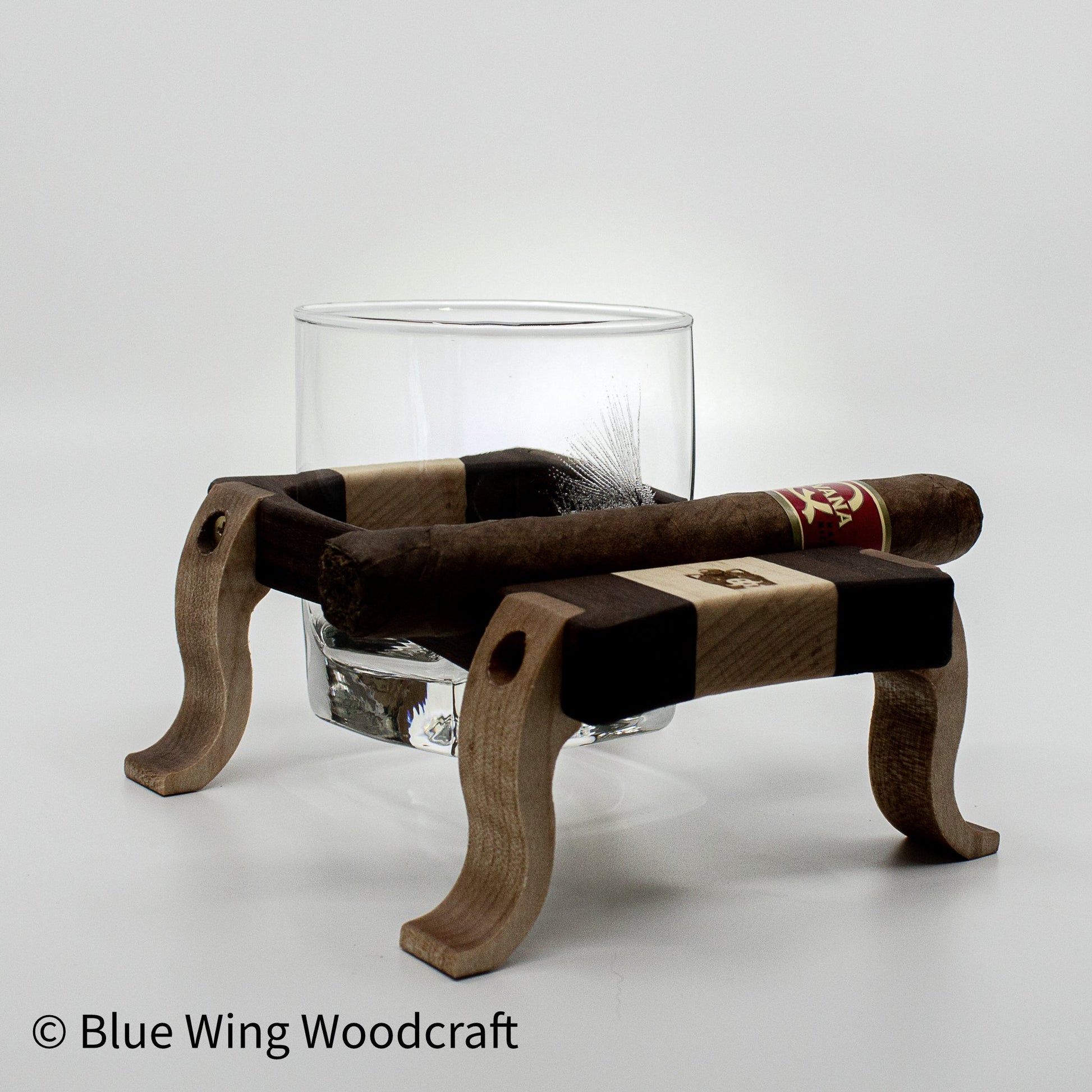 Whiskey Pig® - Square Rocks Flight with Cigar Rest - The Tool Store